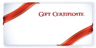 Free Gift Certificate Templates - The Grid System