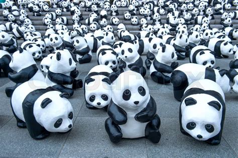 panda sculptures. | Stock image | Colourbox