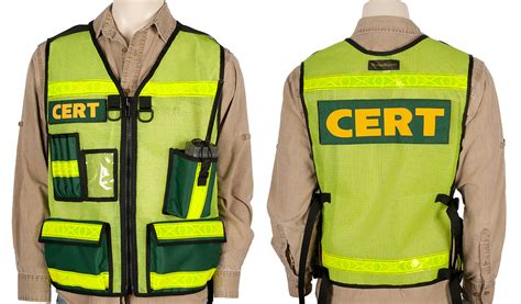 CERT Safety Vest with Pockets 004 - Custom Vests for CERT volunteers – The Vest Guy