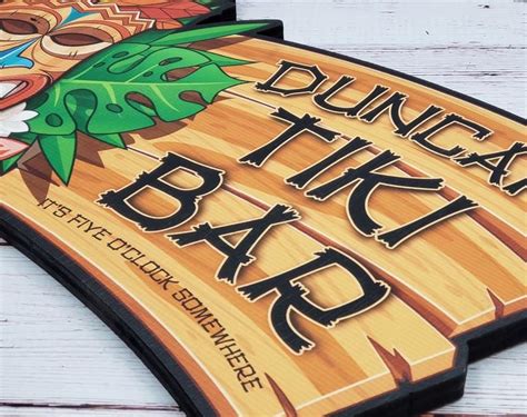 Personalized Tiki Bar Sign, Custom Tiki Sign, Tiki Bar Sign, Beer Gift ...