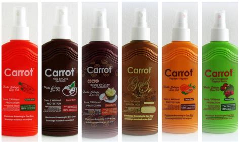 CARROT SUN TANNING ACCELERATOR - OIL COCONUT - LOTION SPRAY 200ML ...