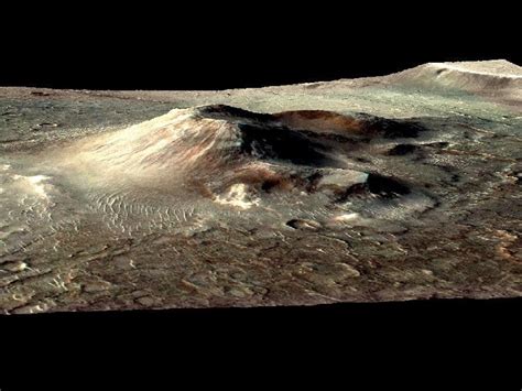 Mars' Giant Volcanoes Grew Slowly Over Millions Of Years