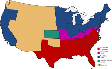 Download Slave And Free States Before The American Civil War - American Civil War 2 Clipart ...