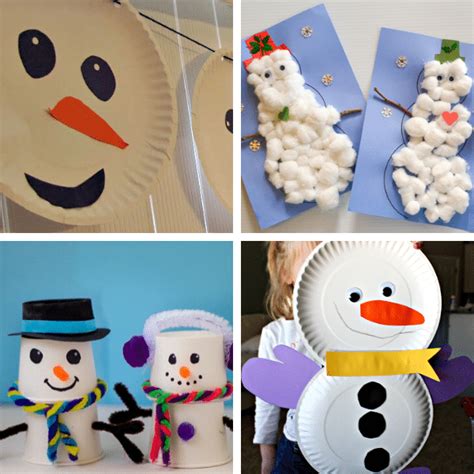 12 Fun and Easy Snowman Crafts for Kids