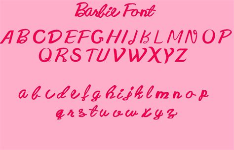 Barbie Font. | Barbie, Lettering, Lettering fonts