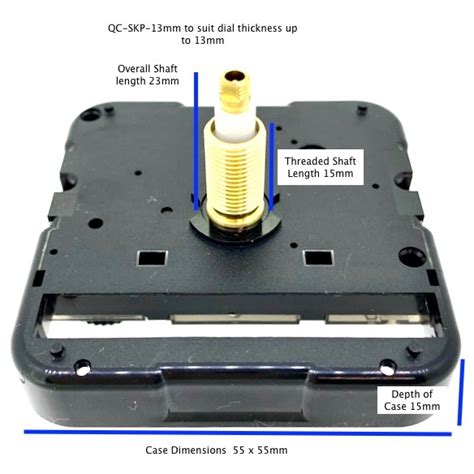 Seiko Clock Movements 6mm, 13mm, 17mm - Quartz Clock Movements | Let's ...