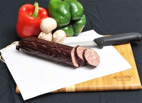 Venison Summer Sausage - Jalapeno Cheese - G&W Meat & Bavarian Style ...