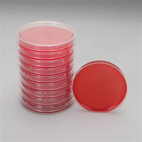 Blood Agar Plates, 100 x 15, Pack of 10 | Carolina Biological Supply