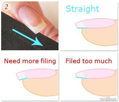 Filing Nails Square Shape Step 2 | Jel tırnaklar, Kendin yap tırnaklar, Tırnak