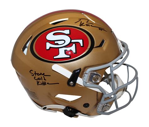 George Kittle Signed 49ers Authentic Lunar Speed Flex Helmet BAS ...