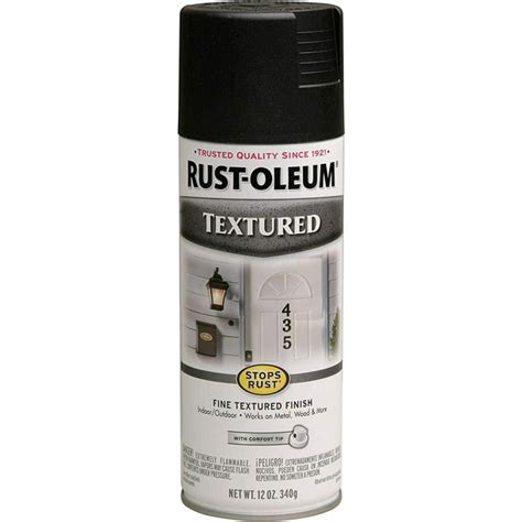 Rust-Oleum 7220830 Textured Spray Paint, 12 oz, Black - Walmart.com - Walmart.com