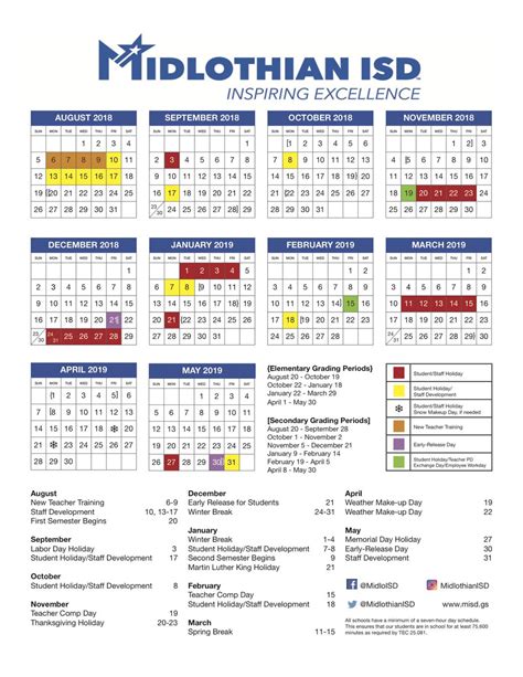 2022-2023 Midlothian Isd Calendar - May Calendar 2022