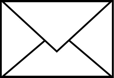 Single Mail Envelope - Free Clip Art