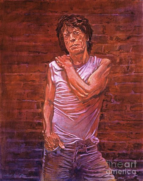 Mick Jagger by David Lloyd Glover - Mick Jagger Painting - Mick Jagger Fine Art Prints and ...