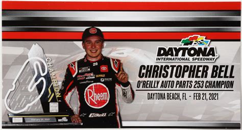 Christopher Bell Signed 2021 NASCAR #20 Rheem Daytona Win Camry - 1:24 ...