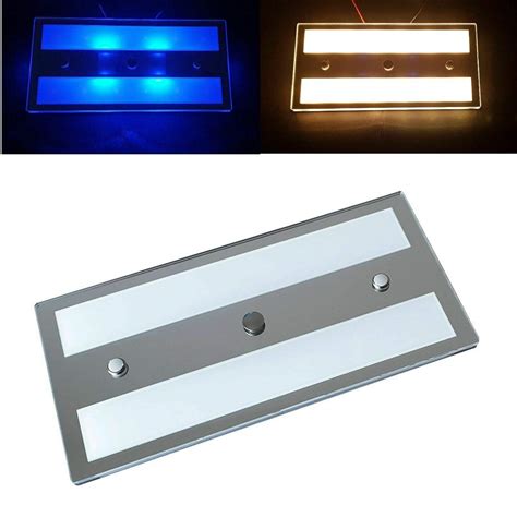 Buy RV LED Ceiling Light 12V 24V Spotlight - 6W Mirror Finish - Dimmable Day/Night, Blue/White ...