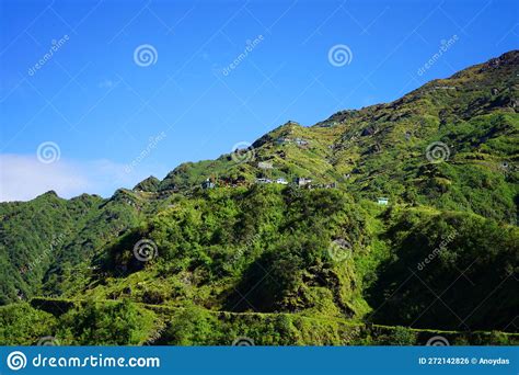 Greenary Himalayan Mountain Range of Sikkim Stock Photo - Image of ...