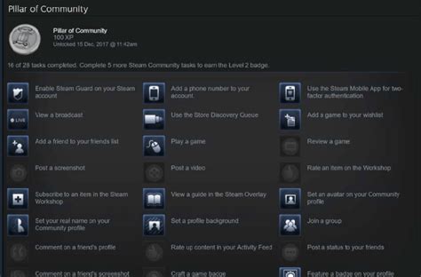 "Pillar of Community" Steam Badge | Download Scientific Diagram