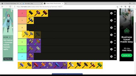 Flee The Facility hammer tier list - YouTube