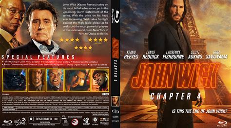 John Wick: Chapter 4 2023 1 Blu-ray and 1 DVD Cover - Etsy