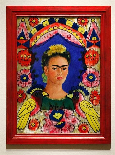 "Self Portrait- The Frame" Frida Kahlo - Artwork on USEUM