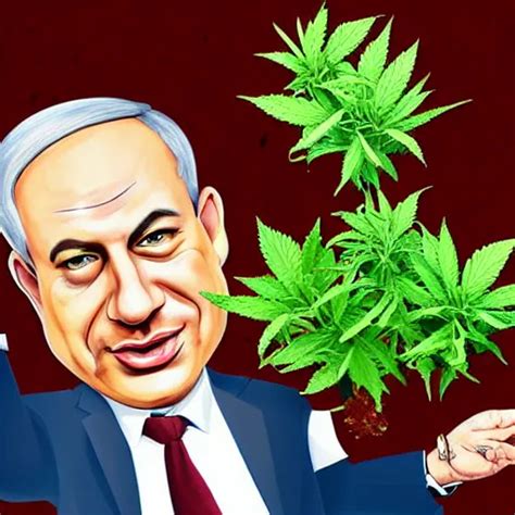 a caricature of Benjamin Netanyahu holding a giant | Stable Diffusion | OpenArt