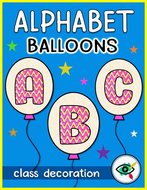 Colorful Alphabet Balloons: Lively Decor and Learning Tool