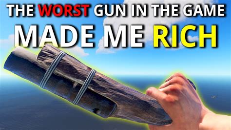 EOKA PISTOL Got Me THOUSANDS Of Scrap IN 5 MINUTES! - Rust Solo Survival 1/2 - YouTube