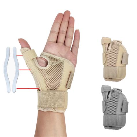 Flexible Splint Wrist Thumb Support Brace For Tendonitis Arthritis Breathable Thumb Protector ...