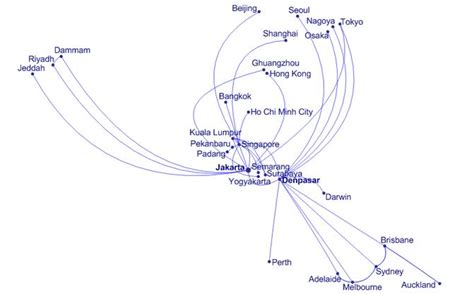 Garuda Indonesia Route Map - Points Miles & Martinis