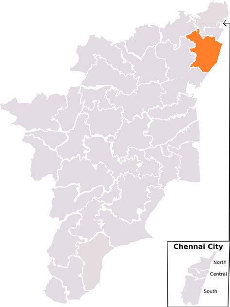 Politics[link] - Tamil Nadu District Map Outline (1320x1768), Png Download