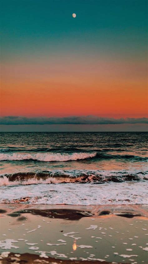 🔥 Download Aesthetic Summer Sunset Beach Picture Wallpaper by @kromero | Portrait Summer ...