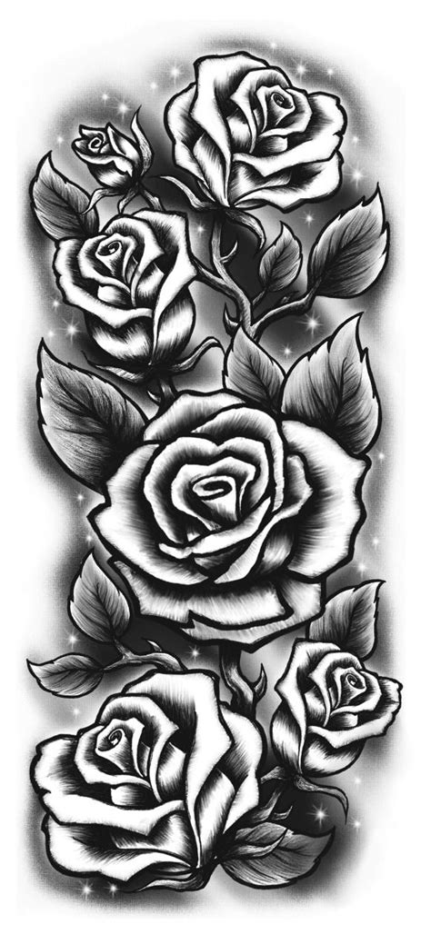 Tattoos Of Black And White Roses - Printable Calendars AT A GLANCE