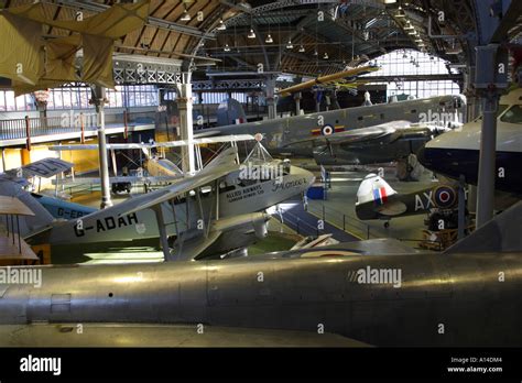 Manchester Museum of Science and Industry flight hall with display of ...