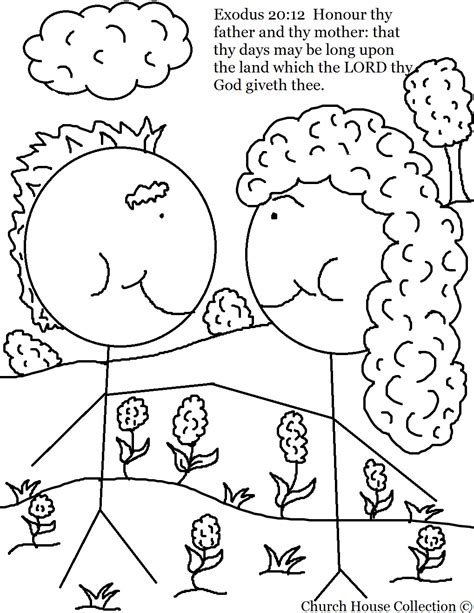 Children Obey Your Parents Coloring Page at GetColorings.com | Free printable colorings pages to ...