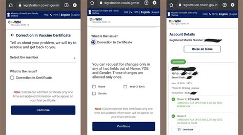 Covid-19 Vaccination certificate: How to correct errors in vaccine ...