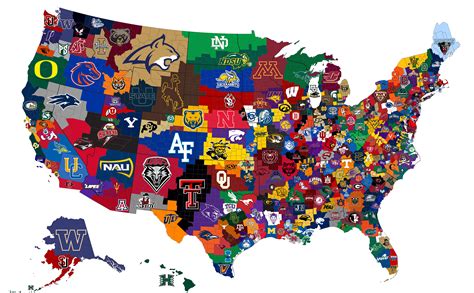Closest NCAA Basketball Team to Each US County [2018-19 Edition] : r/CollegeBasketball