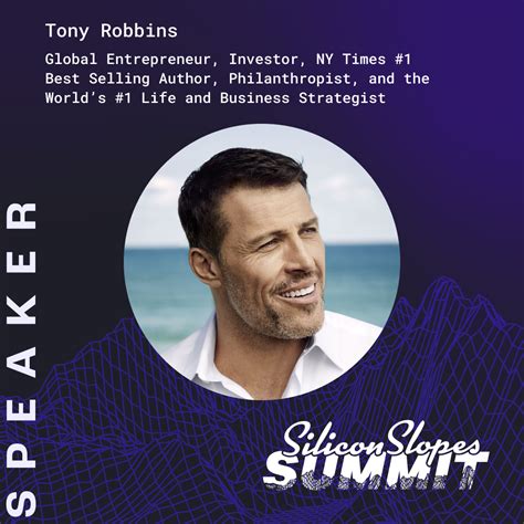 Tony Robbins, Global Entrepreneur, to Keynote Silicon Slopes Summit 2023