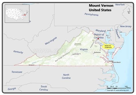 Where is Mount Vernon, Virginia? Location Map, Attractions, Facts