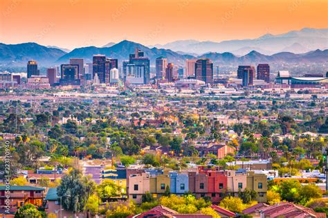 Phoenix, Arizona, USA Cityscape Stock Photo | Adobe Stock