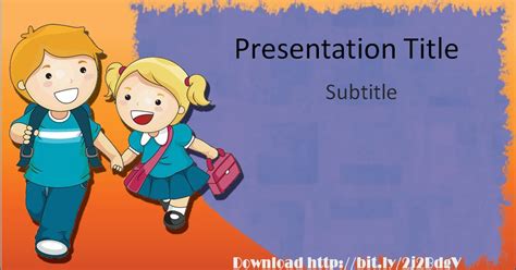 Download Elementary Education PowerPoint Template with Back To School Design ~ Free PowerPoint ...