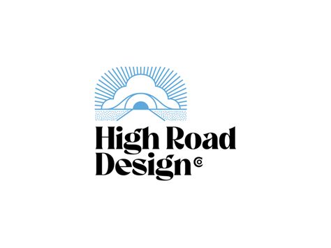 High road brand exploration | Road design, Nature logo design, Logo design