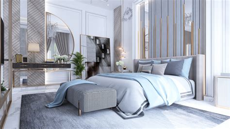 BEDROOM DESIGN "BLUE" on Behance