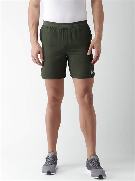 Buy Nike Men Olive Green DSTNCE BF 7IN Shorts - Shorts for Men 2480157 | Myntra