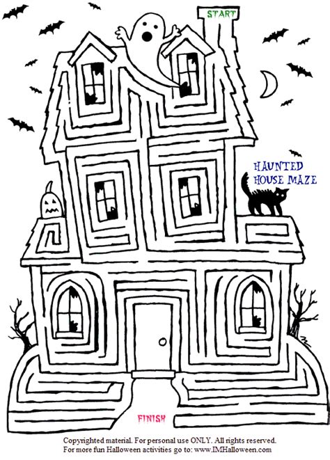 Halloween Haunted House Maze Halloween Labyrinth, Halloween Maze, Halloween School, Halloween ...