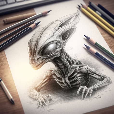 Alien Drawing Ideas: 50+ Out-Of-This-World Alien Drawings - Glory of the Snow