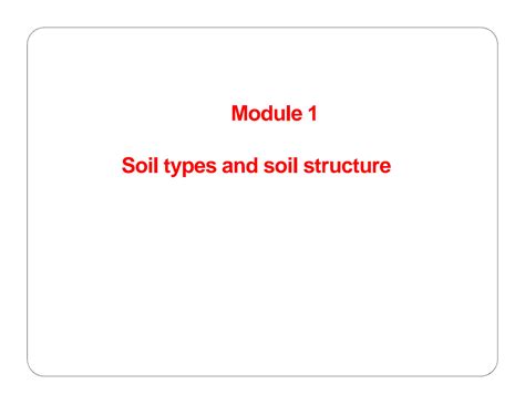 SOLUTION: 2 soil types and soil structure - Studypool