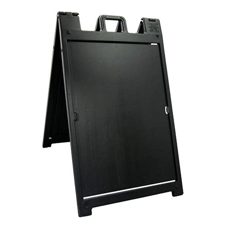 Plasticade Deluxe Signicade Portable Folding Double Sided Sign Stand, Black - Walmart.com