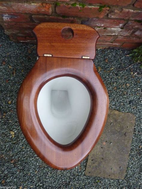 NOW SOLD - Antique French Walnut High Level Toilet Seat Professionally ...