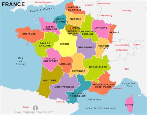France Regions and the Top 5 For Vacation